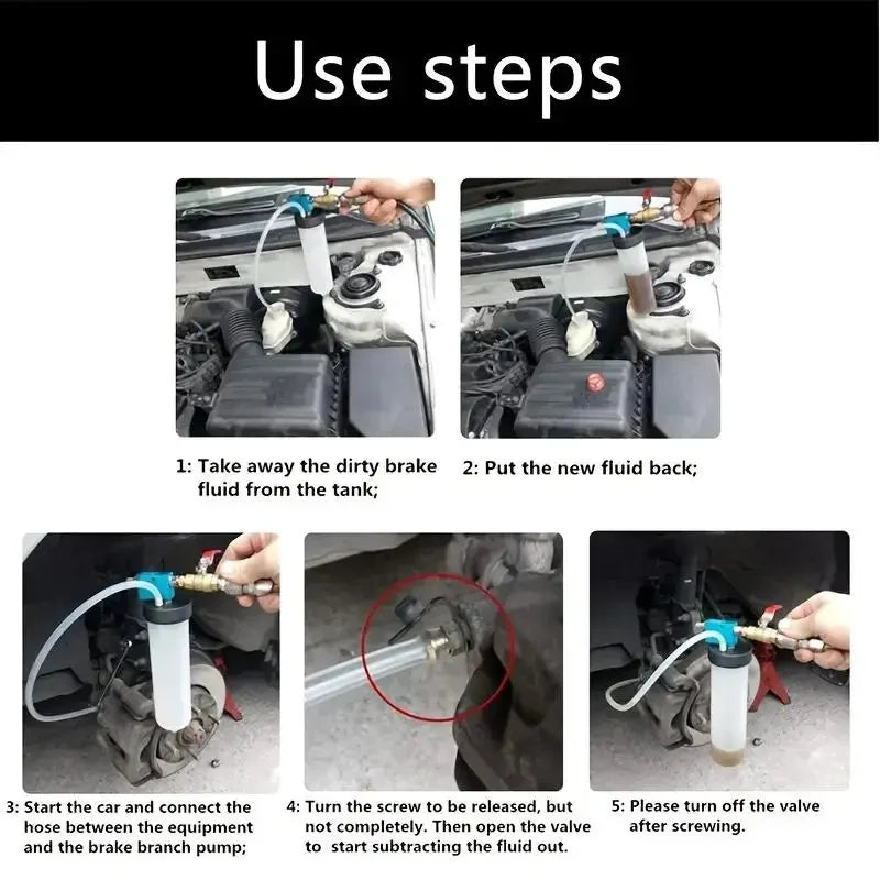 Vacuum Brake Bleeder Car Vehicle Tank Fluid Oil Change Pump Equipment Tool Kit