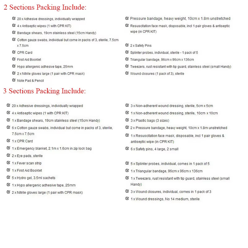 Portable Molle First Aid Kits Waterproof Medical Bag for Hiking Camping Cycling Travel Emergency Survival Kit Rescue Treatment