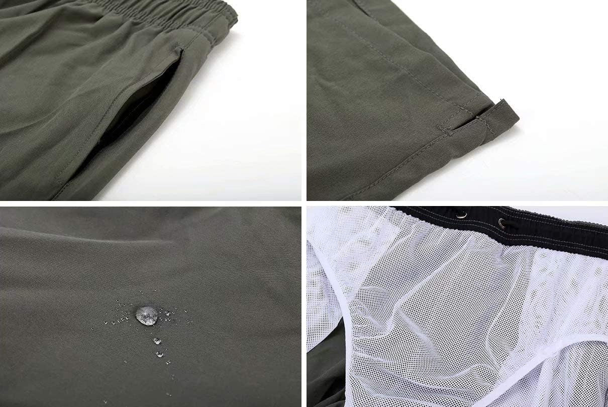 Mens Swim Trunks with Mesh Lining Quick Dry Beach Shorts Swimming Bathing Suits